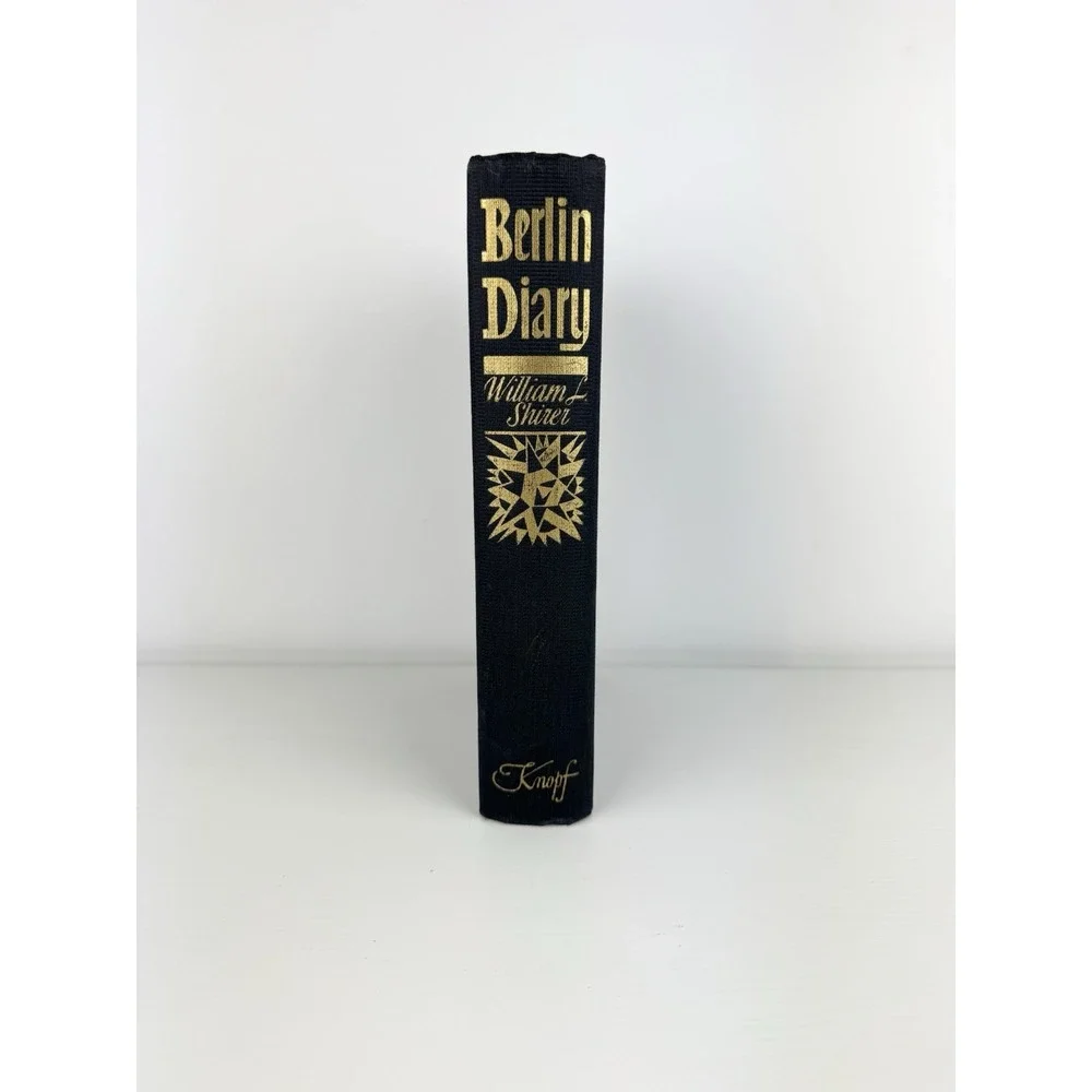 Berlin Diary By William L.‎ Shirer 1942 WW2 Hardcover History Knopf Book Decor